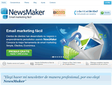 Tablet Screenshot of newsmaker.com.ar