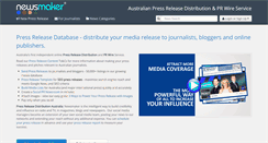 Desktop Screenshot of newsmaker.com.au